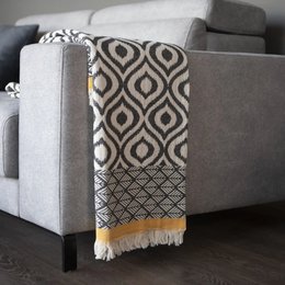 Coperta da tiro in cotone turco Asude