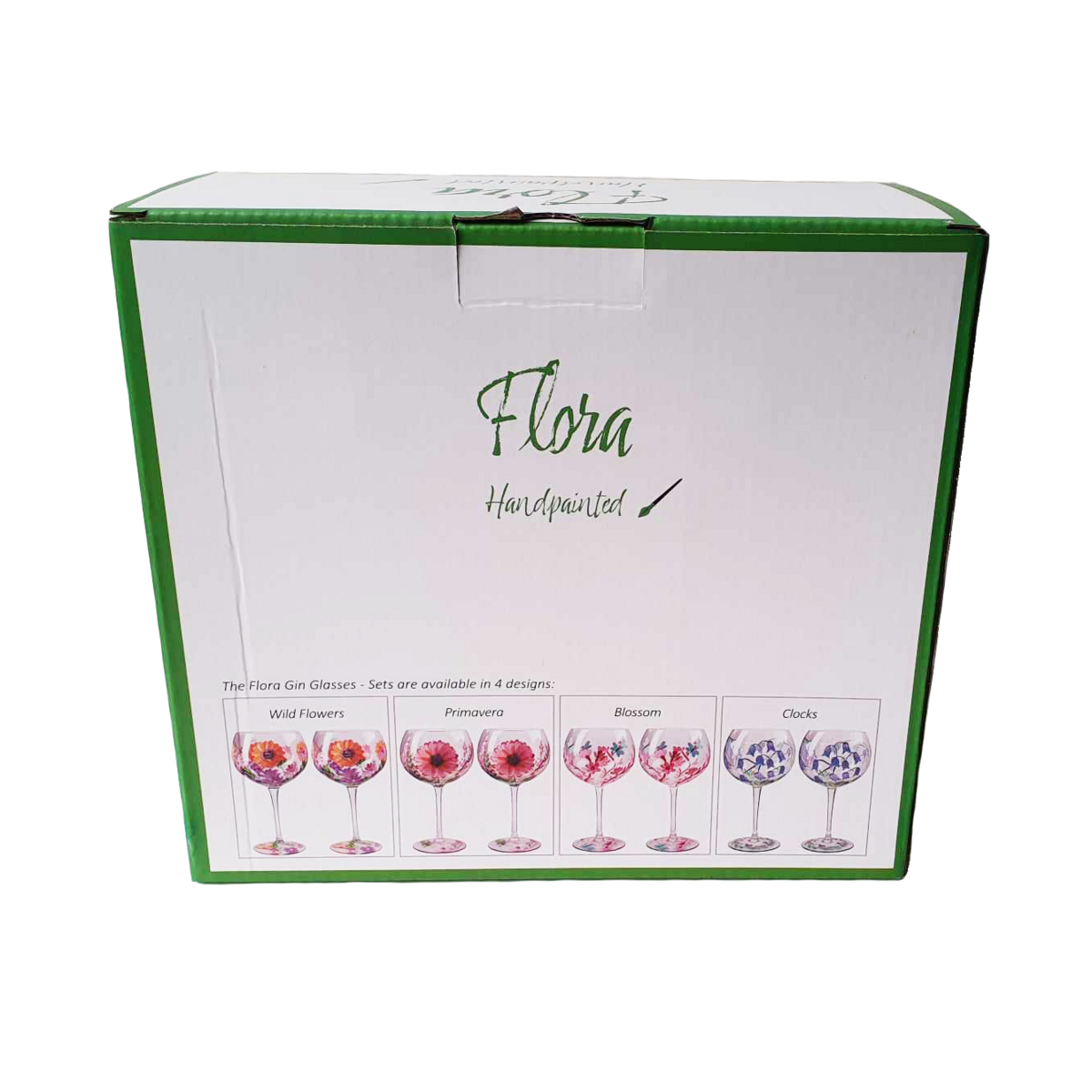Flora Gin Glass Clocks, 650ml, 2-pack, giftbox