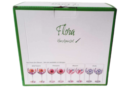 Flora Gin Glass Clocks, 650ml, 2-pack, giftbox