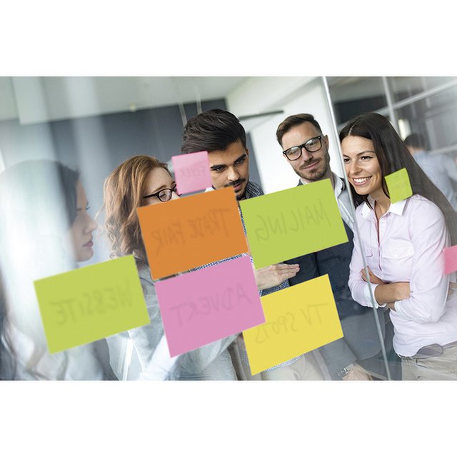 Info communicatiekaarten, 200x150mm, 4 x 50 stuks,zelfkl. 4 kleuren, FSC,