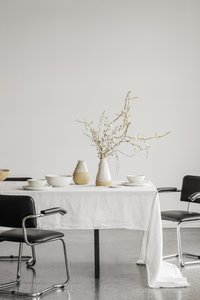Linen Tablecloth Off White (330x145 cm)