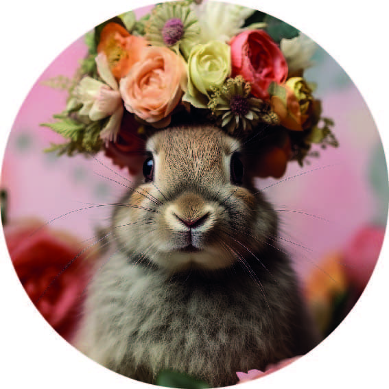 Wall Circle Bunny