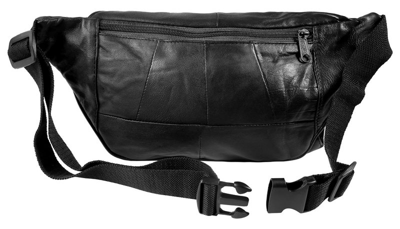 "Talal", Leonardo Verrelli Hüfttasche aus Echtleder, schwarz