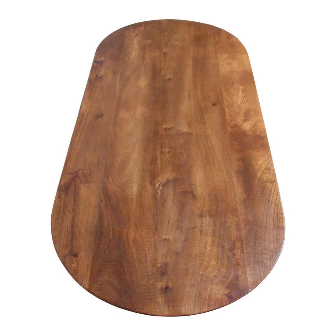 Bullnose mangohouten salontafel bruin - 140x60x35 cm