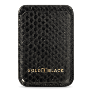 iPhone MagSafe Wallet Pythonleder Schwarz