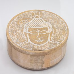Wholesale Wooden Boxes and Trays with Buddha & Hamsa Design