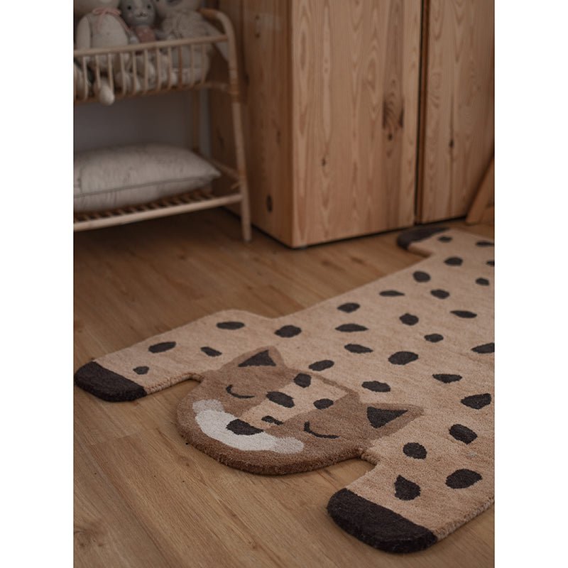 KUMAKO Kinderteppich Leopard