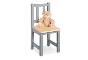 Children´s chair „Fenna”, grey/natural