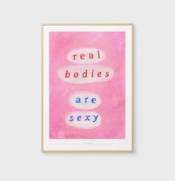 Les vrais corps sont sexy | Affiche de citation féministe Impression artistique