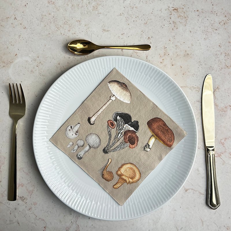 Servietten – FD Mushrooms – FSC-Papier – Hergestellt in Europa