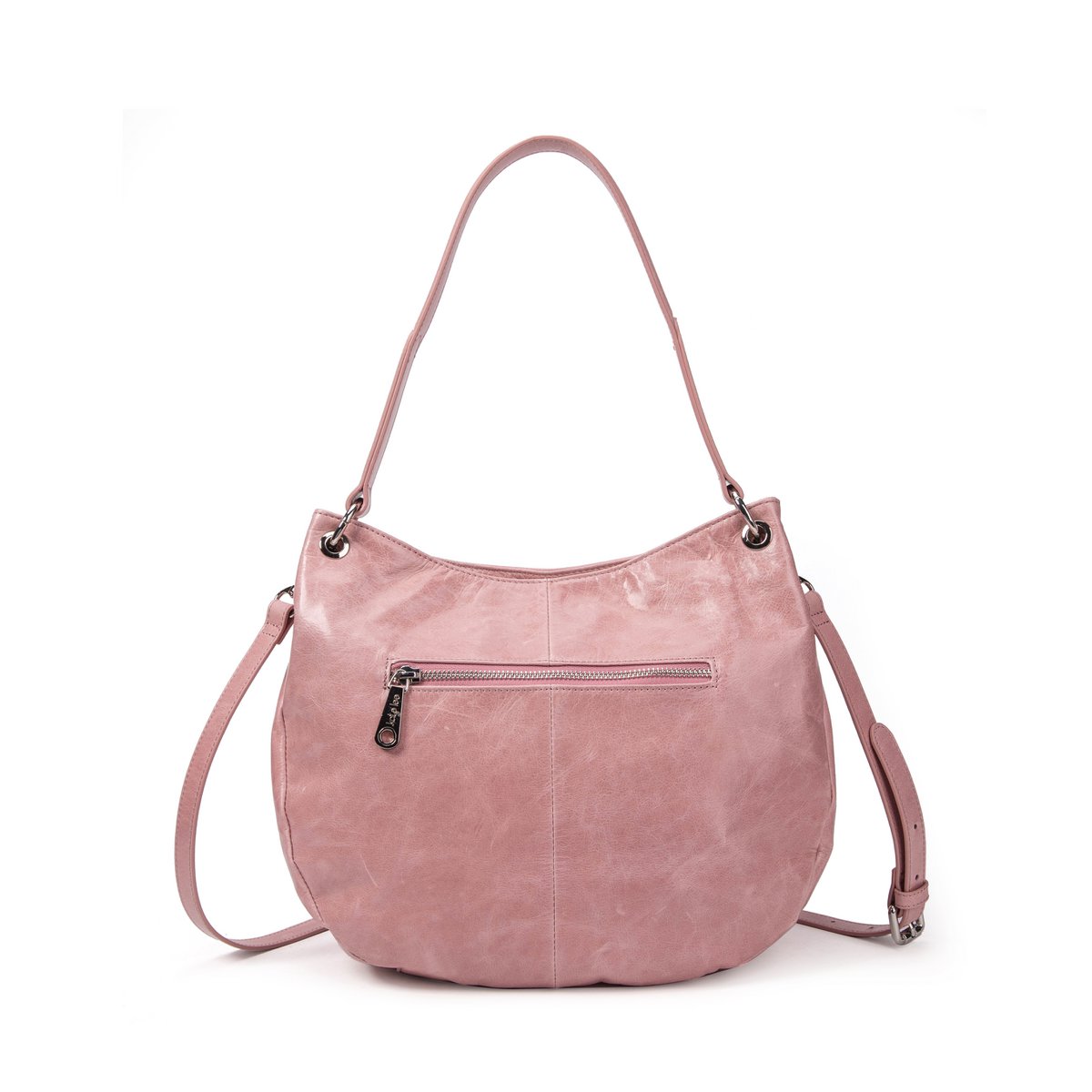 Ully Pink Hobo Ledertasche