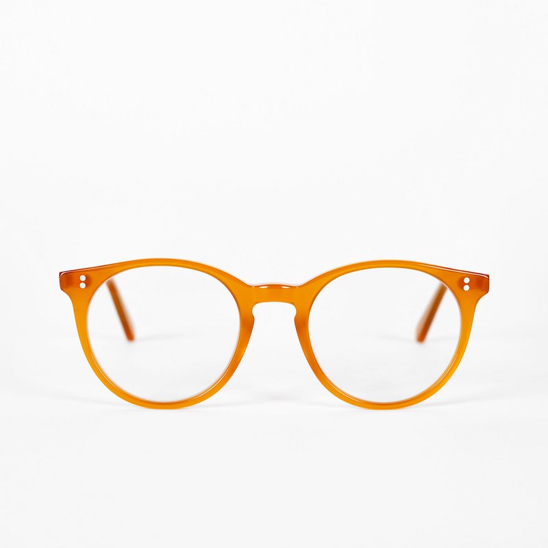 Blue light blocking glasses, Cat model, acetate frame, Sunrise color