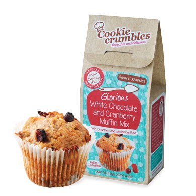 Herlig hvid chokolade & tranebær muffin mix