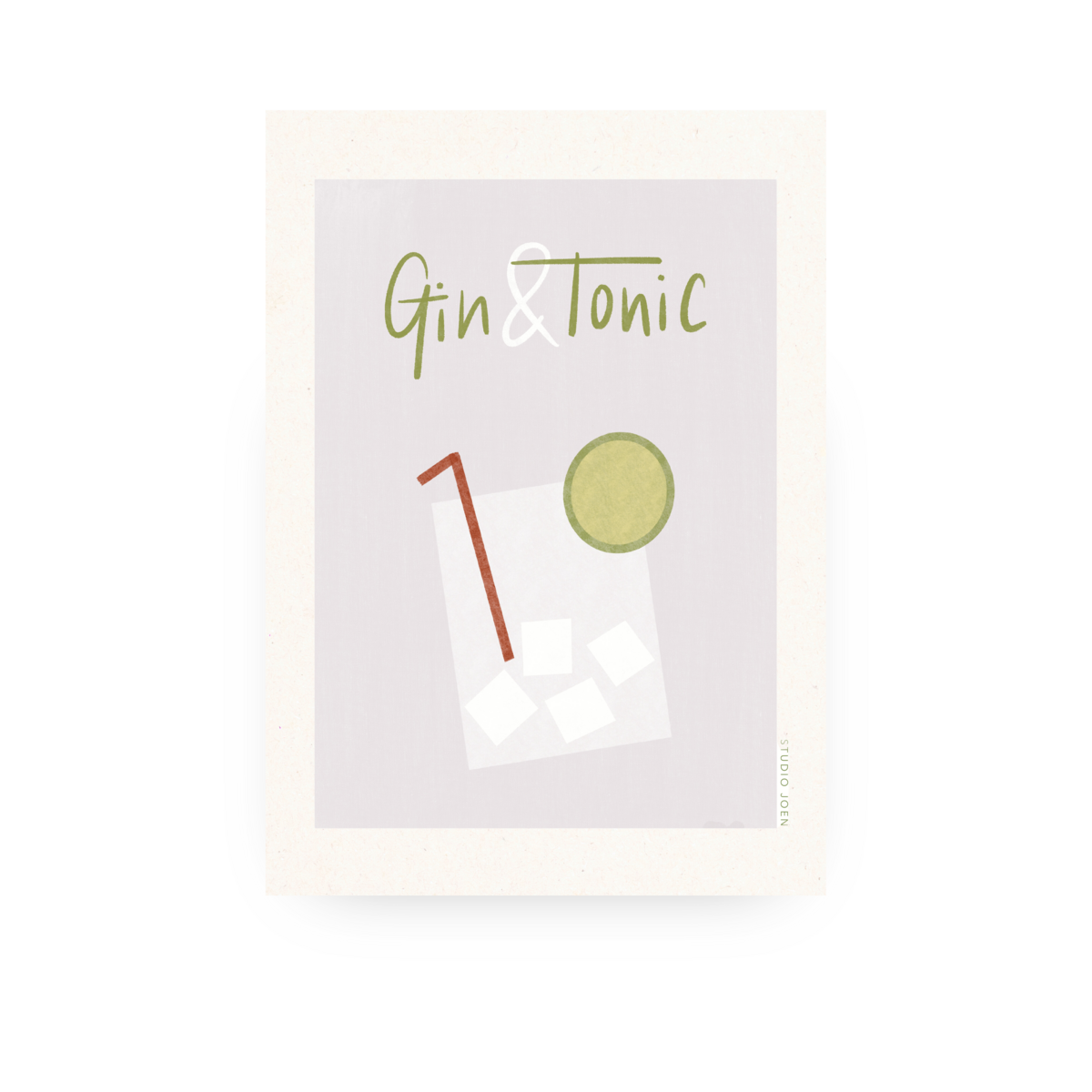 Plakat | Gin z tonikiem | A4