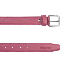 RB4017BS | In Italien hergestellter Damengürtel aus echtem Saffiano-Leder. Pfingstrosenfarbe