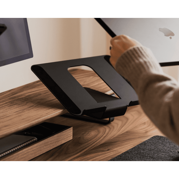 Support pour ordinateur portable pour étagère de bureau