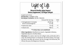 LIGHT OF LIFE – Formule ter ondersteuning van een lang leven en welzijn