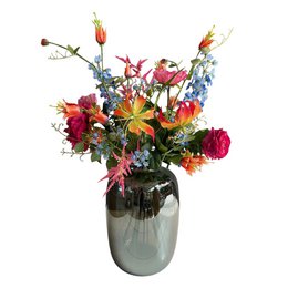 Kunstige blomster - Buket L - Farverig Glam - 80cm