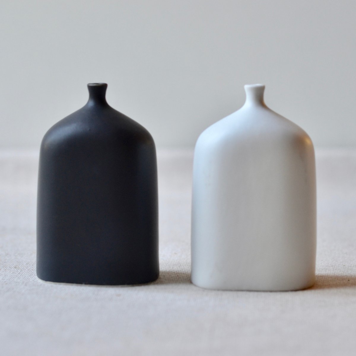 Black + White Vials Salt + Pepper Set