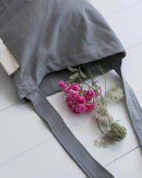 Mira Canvas Taske - Ultimate Grey  100% økologisk bomuld