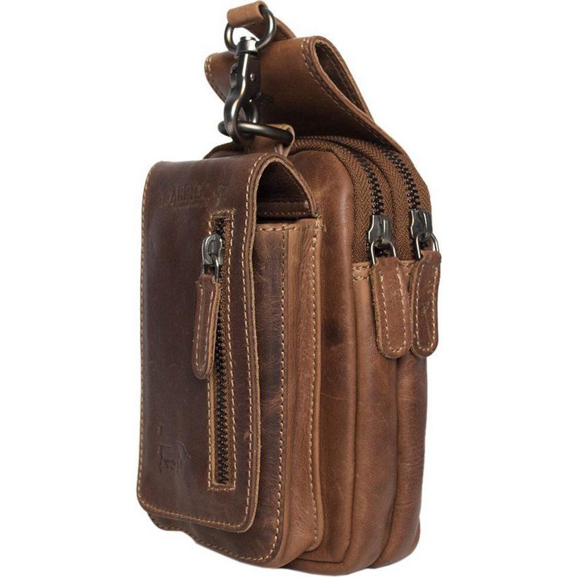 Gürteltasche Cognac Leder Leder Hüfttasche Leder Bauchtasche Festival