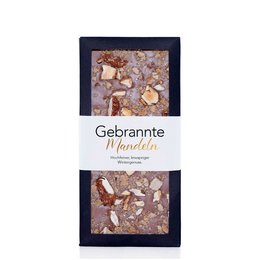 Roasted almonds - chocolate bar 90g