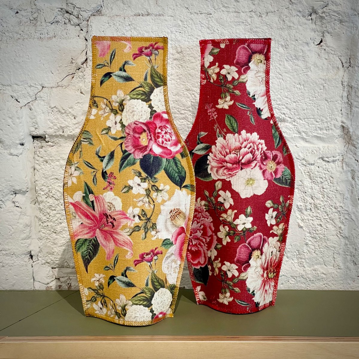 Ocher Vintage Garden Cotton Flower Vase