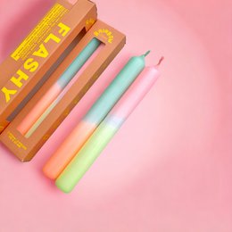 Rainbow Studio * Stabkerze 2er Set FLASHY