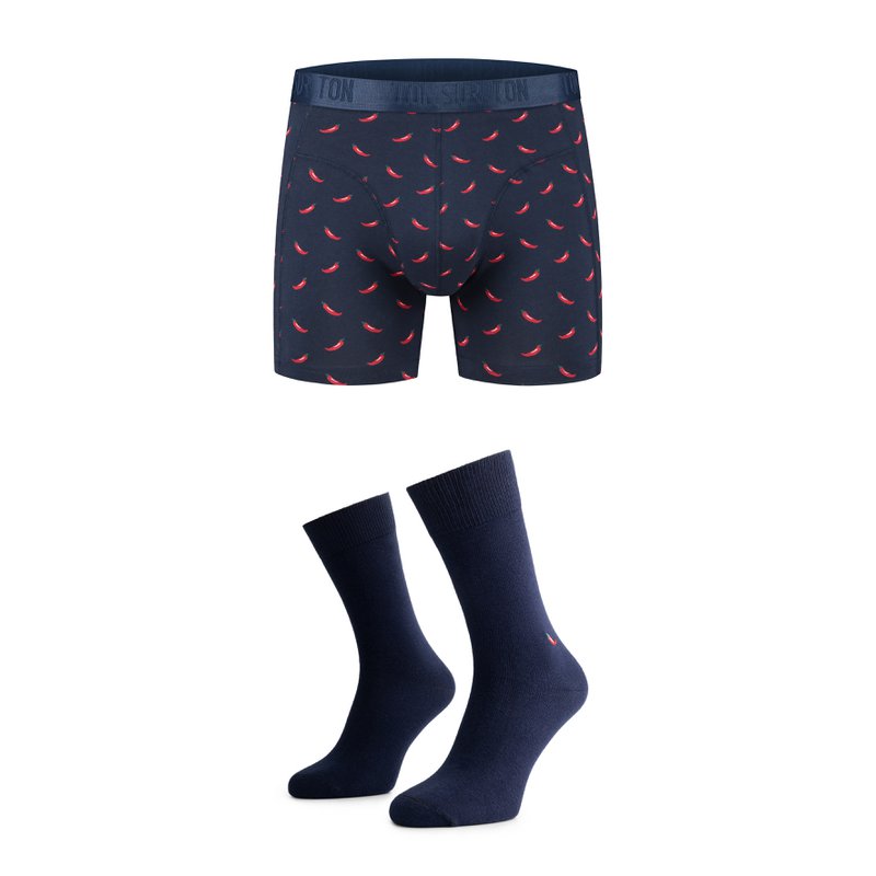 Red Hot - Men's Socks & Boxershort - Gifts For Him - Organic