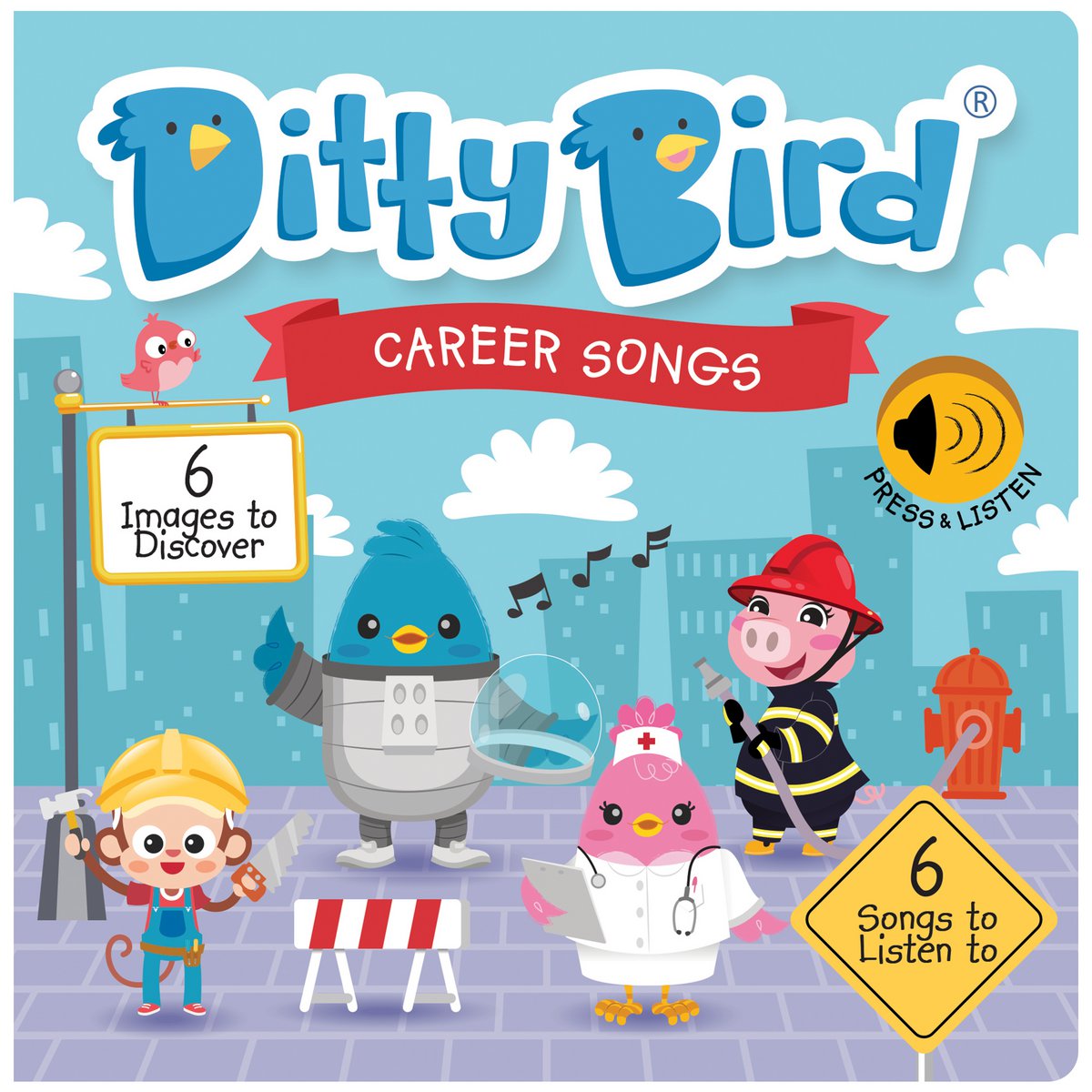 Ditty Bird Baby Sound Book: Canciones profesionales