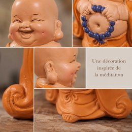 Laughing Buddha Statuette – Good Luck Charm – Zen and Feng Shui Decoration – To Create a Relaxing and Spiritual Atmosphere – Gift Idea