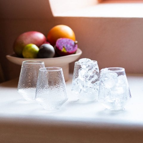 Water glasses Claude, set of 4, clear