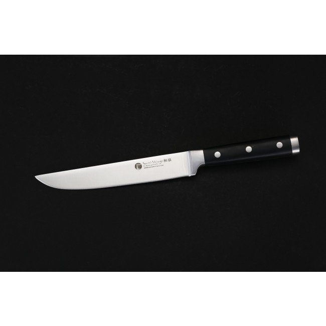 IZUMI ICHIAGO - 5 pièces Set de couteaux Santoku "Professional Chef Knives" avec porte-couteau magnétique en bambou