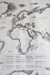 Cotton world map for children "Civilisational achievements"