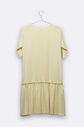 Lea dress in light yellow for women