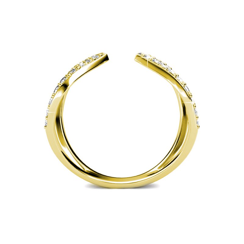 Aurora Ring - Guld og krystal