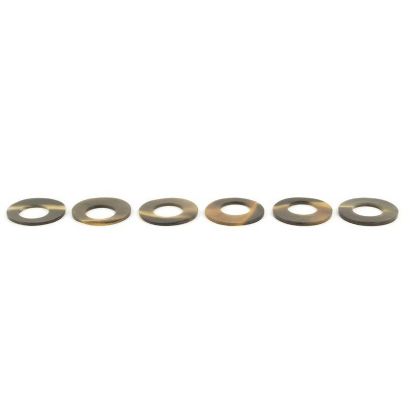 Rond de serviette plat en sabot (lot de 6)