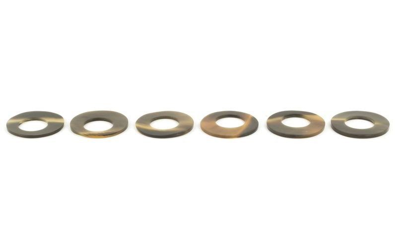 Rond de serviette plat en sabot (lot de 6)