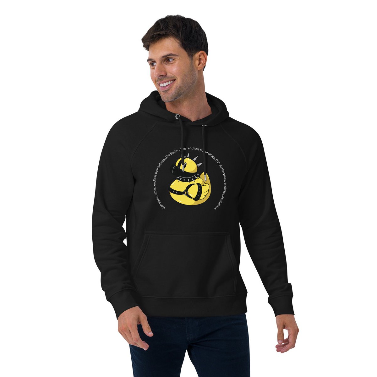 Felpa raglan organica unisex SM-Duck