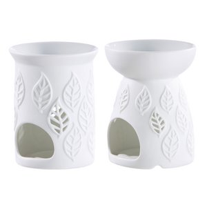 Porcelain aroma lamps leaves 2sort.