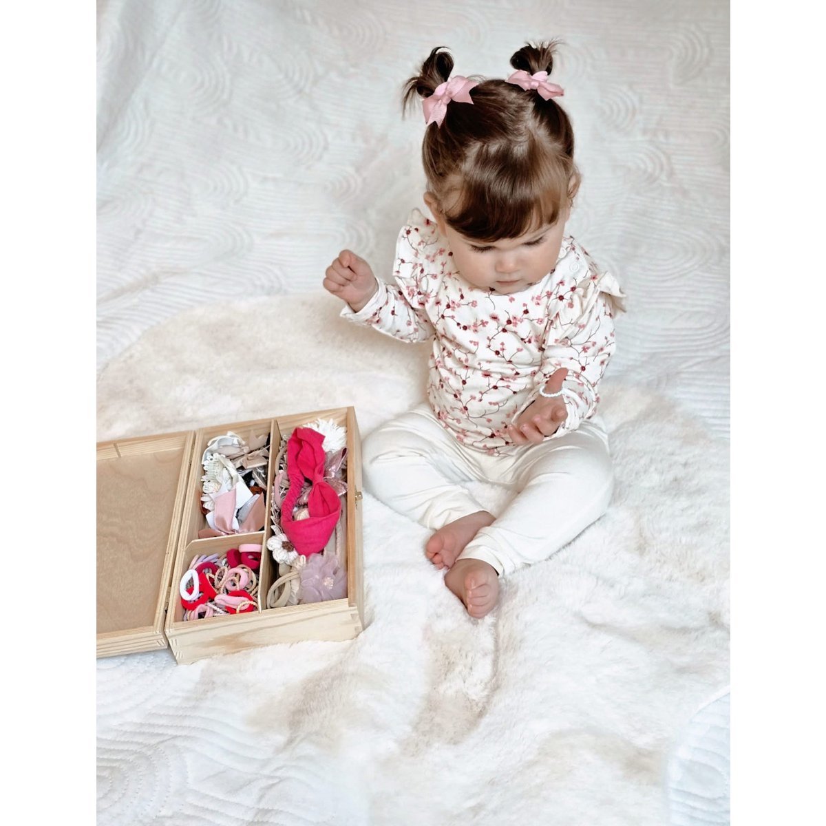 Little Chiq Baby leggings cream white