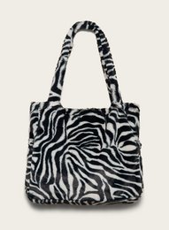 Omay Klassieke Tas Zebra Wit