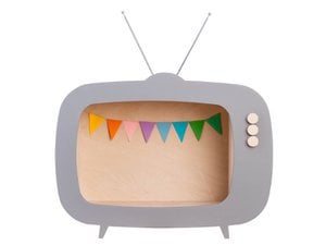 TV shelf „Teevee” dusty grey