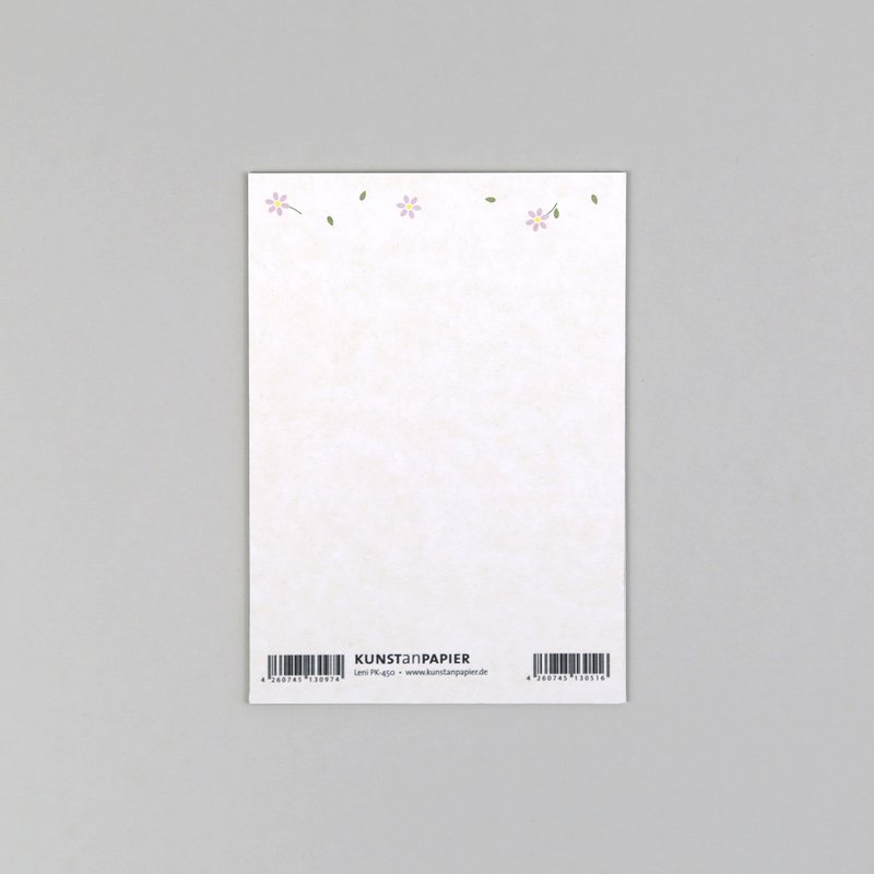Postkarte Holzschliff Leni Danke