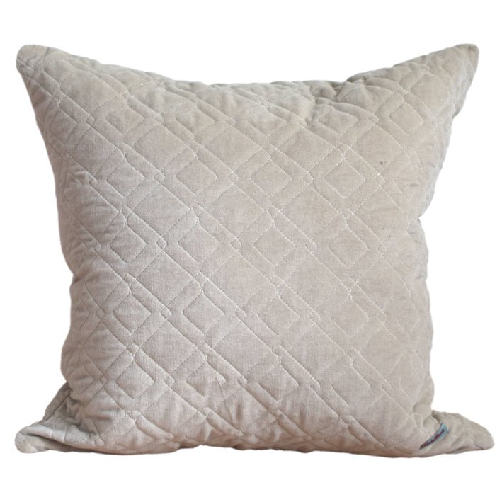 Alma Pillow Cream, soft brushed cotton velvet