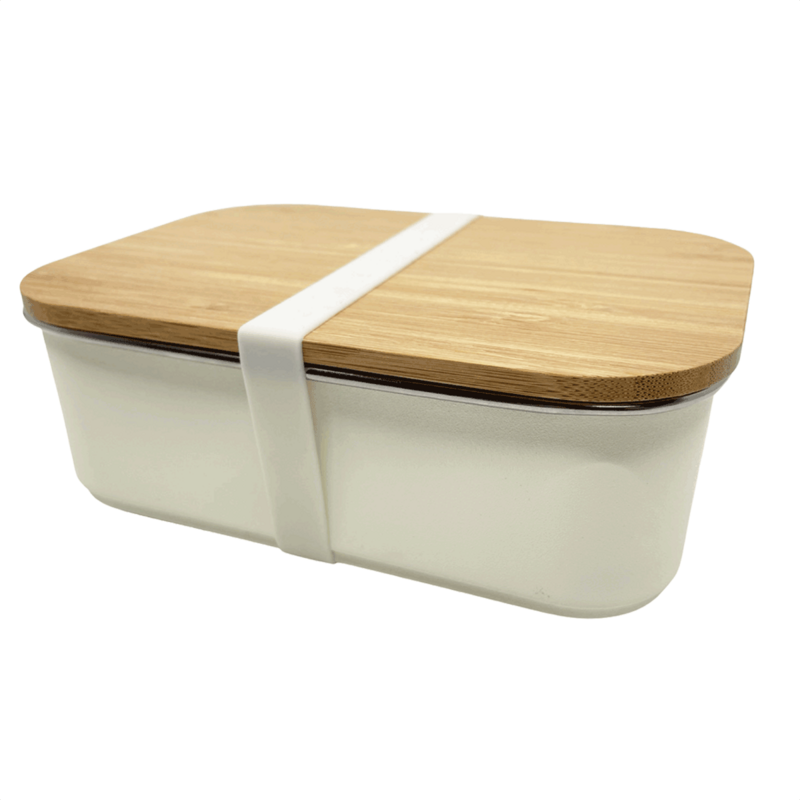 Portapranzo elastico in silicone (set) - Bianco