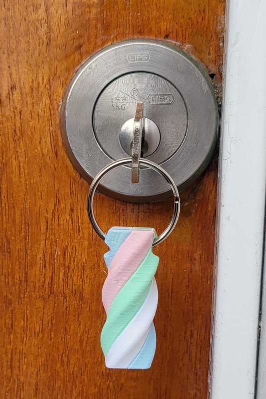 Schlüsselanhänger Twistspek 4 Farben grün
