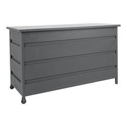 Cassis Cushion Box  - Cushion Box, aluminum, grey, medium, 130x60x75 cm, 450 L