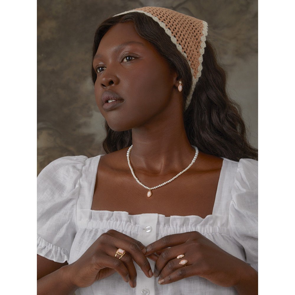 Mariana Pink Cameo Ring