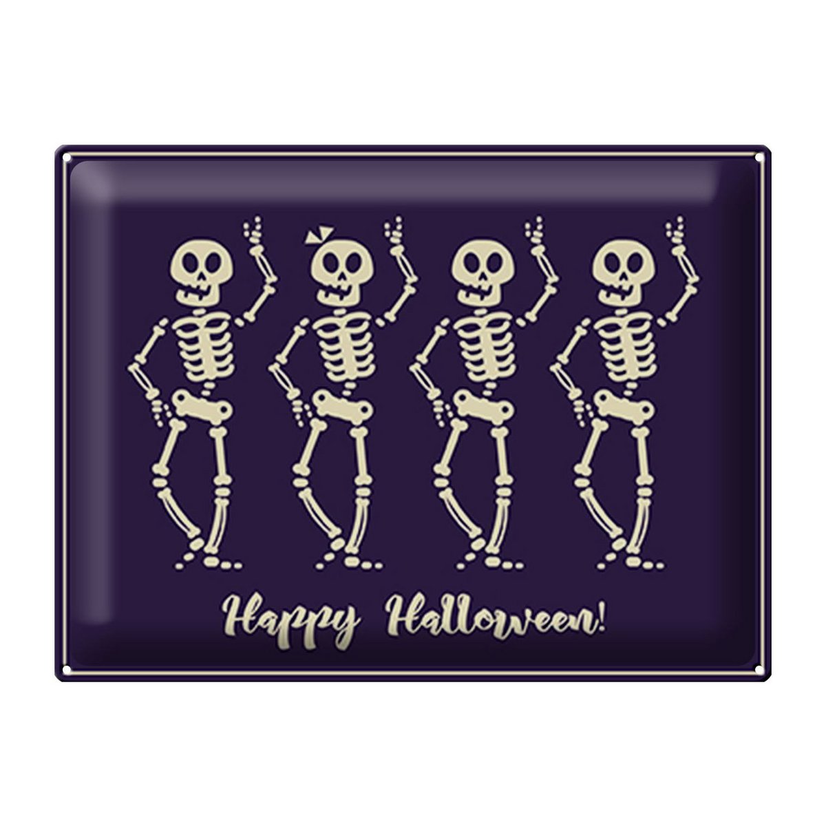 Blechschild Halloween 40x30cm Happy Halloween Fest